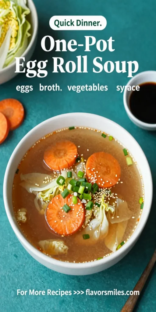 One-Pot Egg Roll Soup