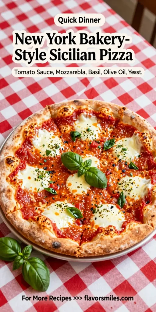 New York Bakery-Style Sicilian Pizza