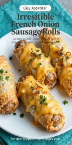 Irresistible French Onion Sausage Rolls