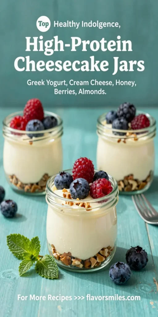 High-Protein Cheesecake Jars