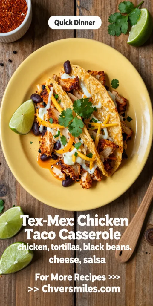 Tex-Mex Chicken Taco Casserole