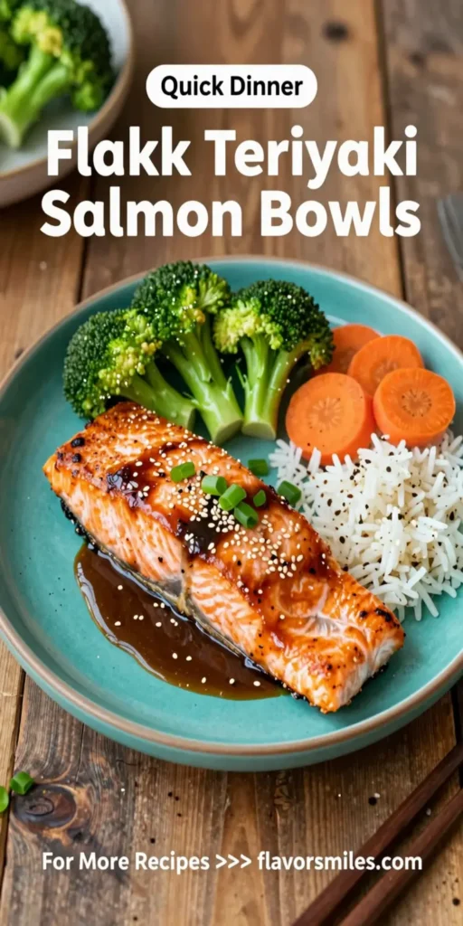 Flaky Teriyaki Salmon Bowls