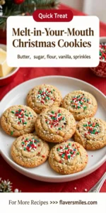 Melt-in-Your-Mouth Christmas Sprinkle Cookies