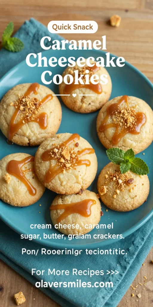 Caramel Cheesecake Cookies