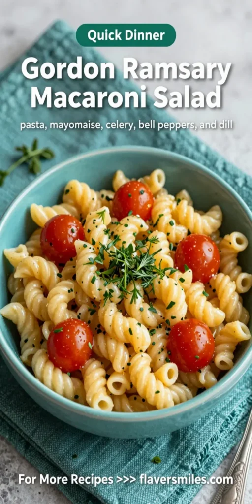 Gordon Ramsay Macaroni Salad