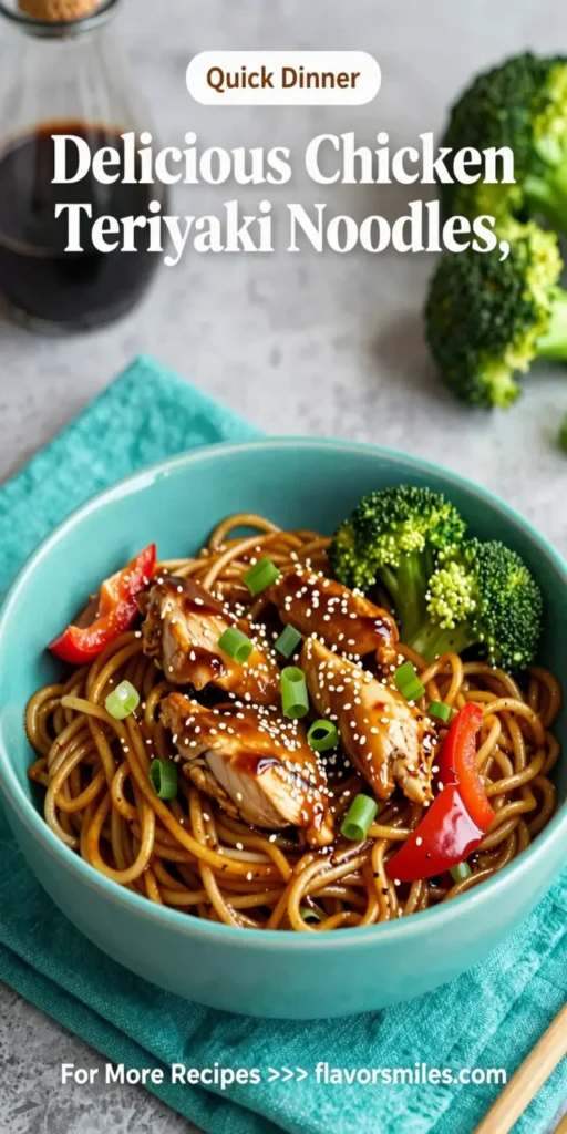 Delicious Chicken Teriyaki Noodles