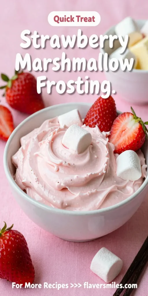 Strawberry Marshmallow Frosting