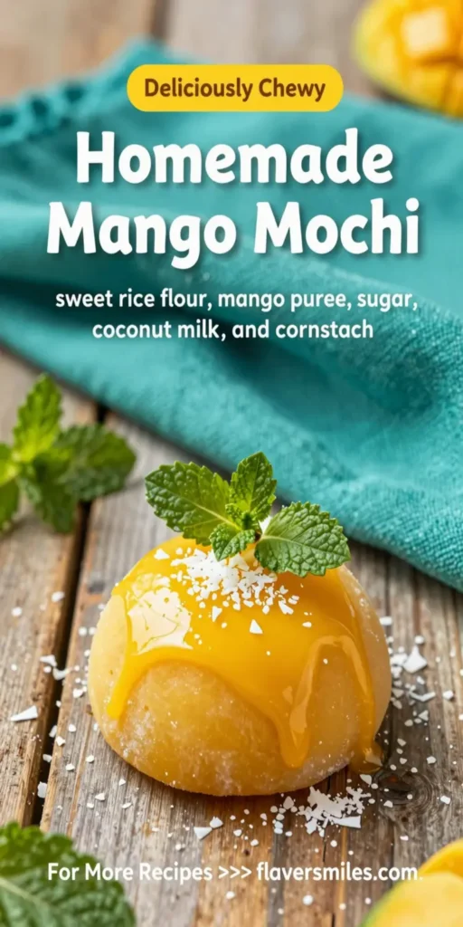Homemade Mango Mochi