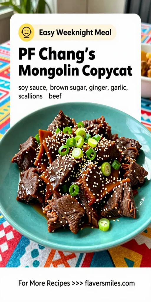 PF Chang's Mongolian Beef Copycat