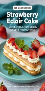 Strawberry Eclair Cake