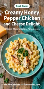 Creamy Honey Pepper Chicken Mac and Cheese Delight