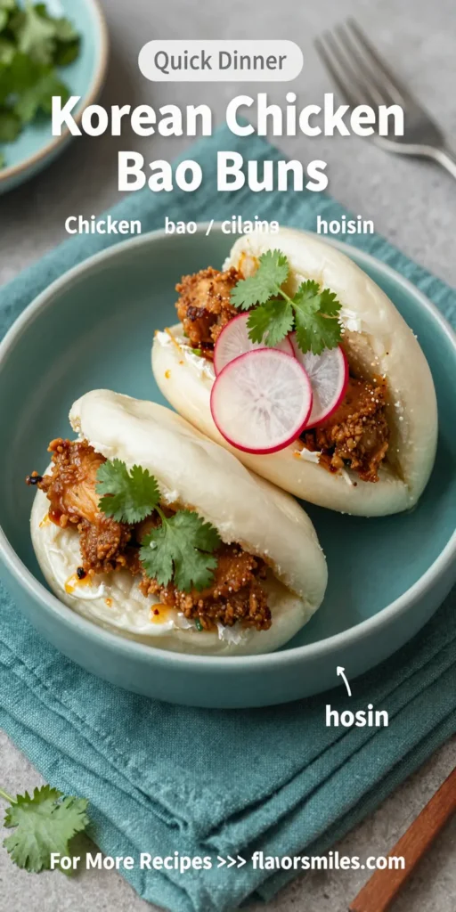 Korean Chicken Bao Buns