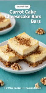 Carrot Cake Cheesecake Bars