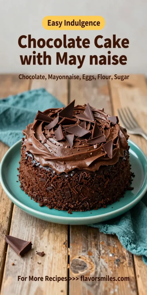 Chocolate Cake with Mayonnaise