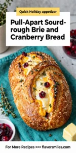 Pull-Apart Sourdough Brie and Cranberry Bread