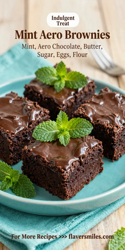 Mint Aero Brownies