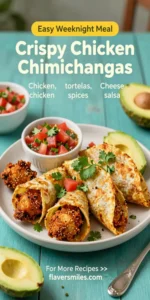 Crispy Chicken Chimichangas