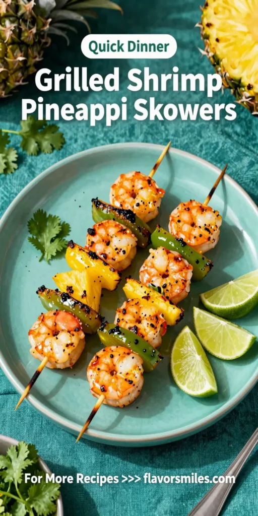 Grilled Shrimp Pineapple Skewers