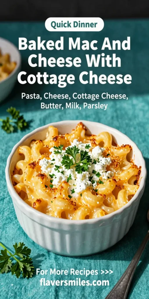 Baked Mac And Cheese With Cottage Cheese