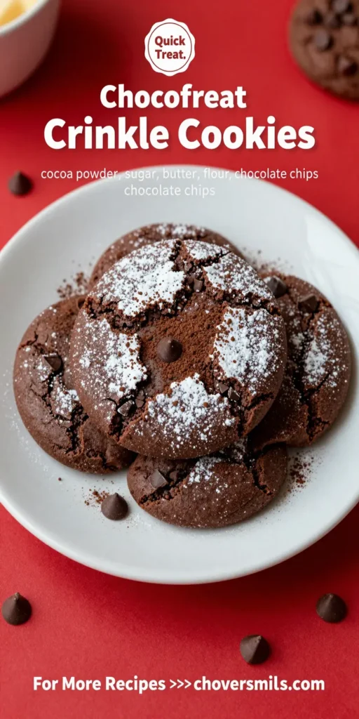Chocolate Crinkle Cookies Recipe