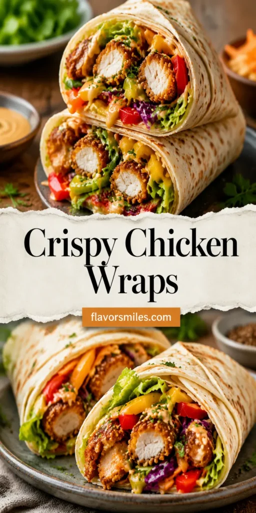 Crispy Chicken Wraps for Easy Summer Lunch