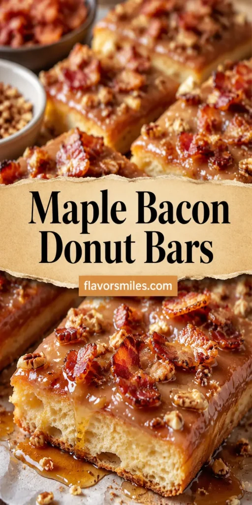 Maple Bacon Donut Bars for Sweet and Salty Dessert