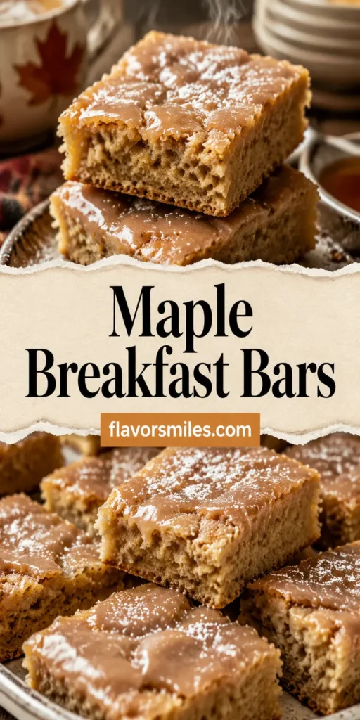 Easy Maple Breakfast Bars That Taste Like Donuts