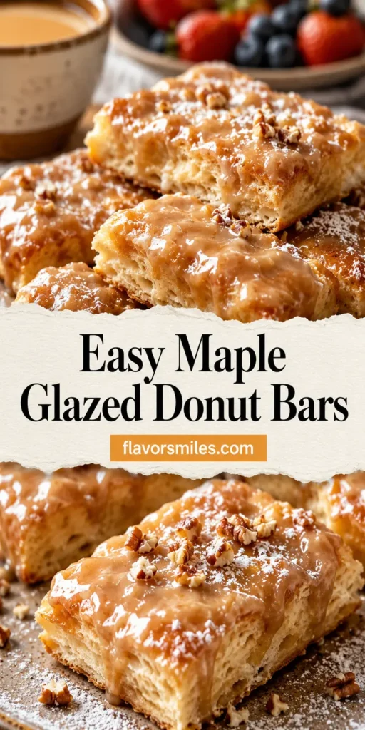 Easy Maple Glazed Donut Bars for Weekend Breakfast