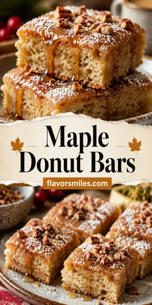 Maple Donut Bars for Holiday Morning Treats