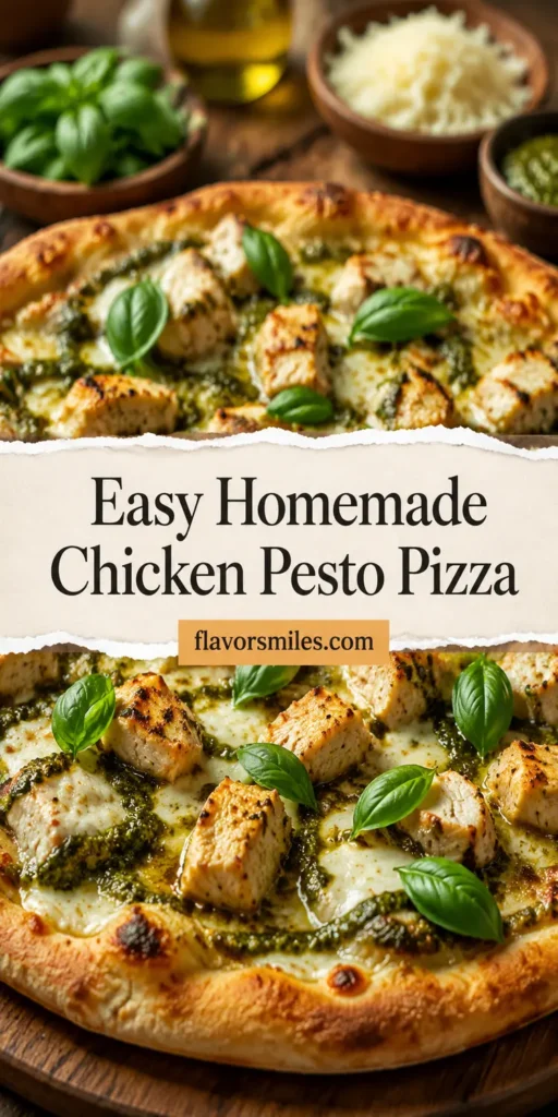 Easy Homemade Chicken Pesto Pizza for Friday Night