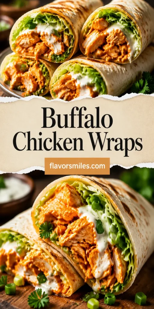 Buffalo Chicken Wraps for Quick Dinner