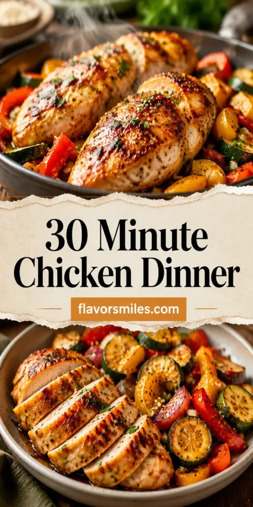 30 Minute Chicken Dinner for Busy Weeknights