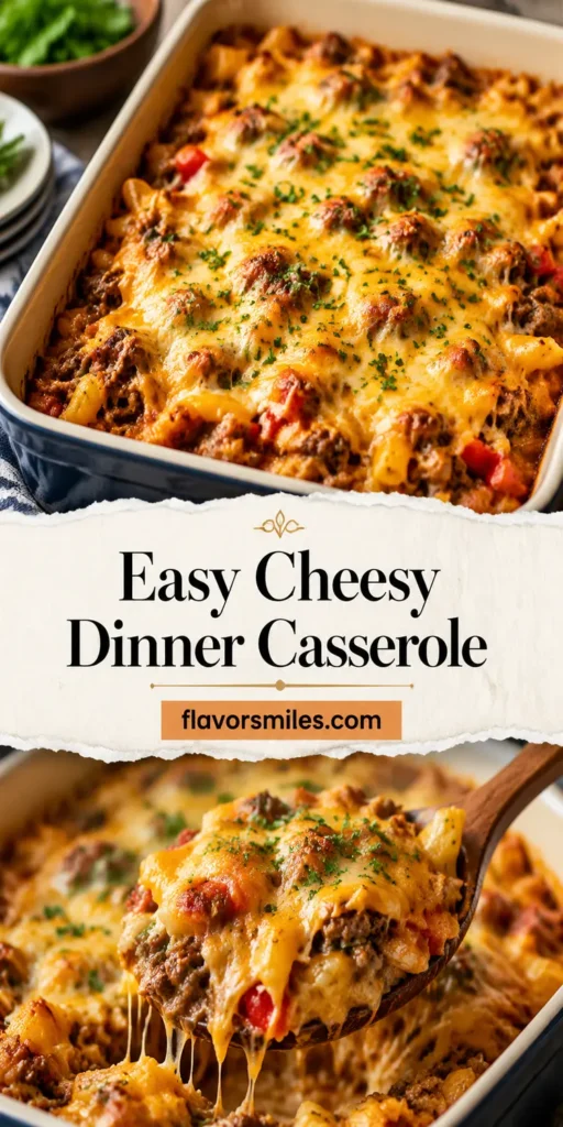 Easy Cheesy Dinner Casserole for Family Meals