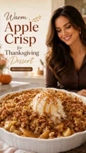 Warm Apple Crisp for Thanksgiving Dessert