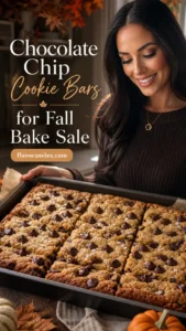 Chocolate Chip Cookie Bars for Fall Bake Sale