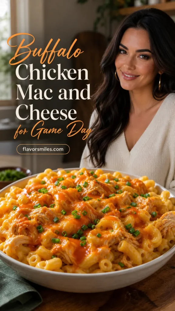 Buffalo Chicken Mac and Cheese for Game Day