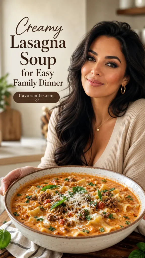 Creamy Lasagna Soup for Easy Family Dinner