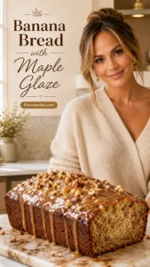 Banana Bread with Maple Glaze