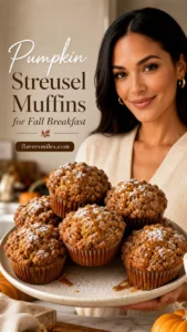 Pumpkin Streusel Muffins for Fall Breakfast