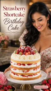 Strawberry Shortcake Birthday Cake