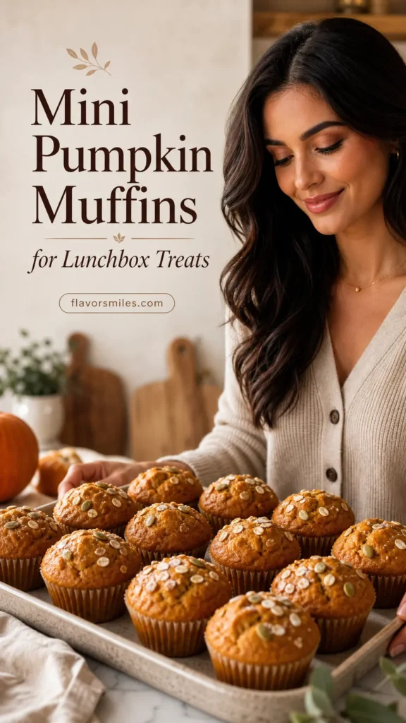 Mini Pumpkin Muffins for Lunchbox Treats