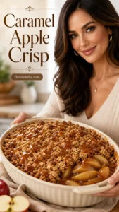 Caramel Apple Crisp for Fall Dessert