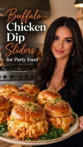 Buffalo Chicken Dip Sliders for Party Food