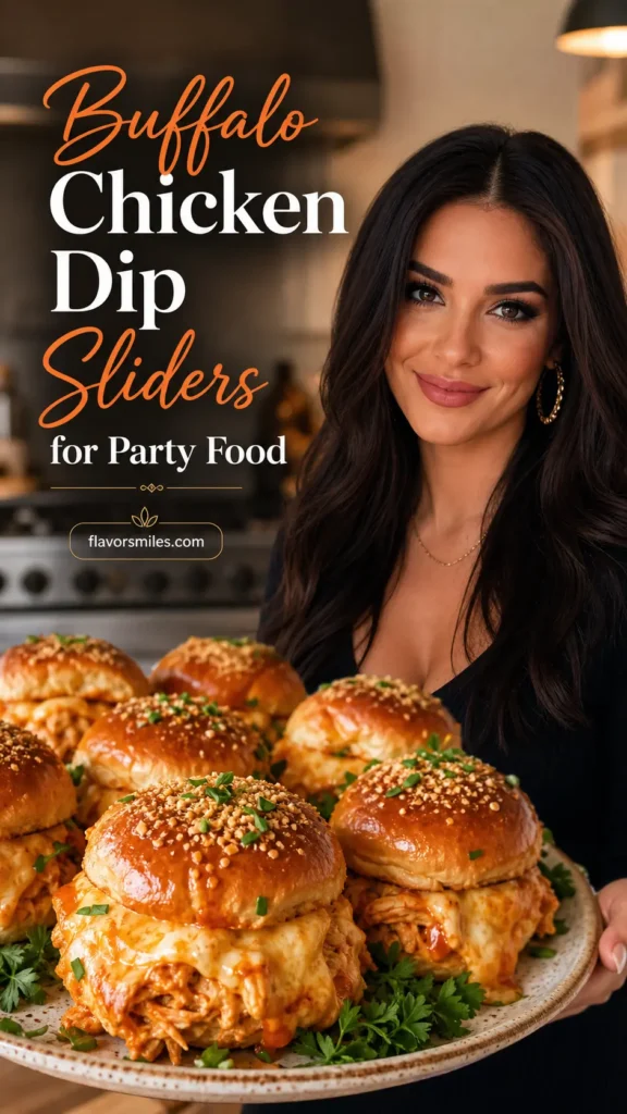 Buffalo Chicken Dip Sliders for Party Food