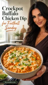Crockpot Buffalo Chicken Dip for Football Sunday