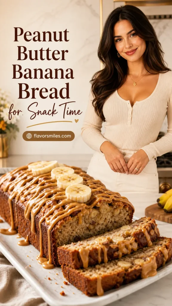 Peanut Butter Banana Bread for Snack Time
