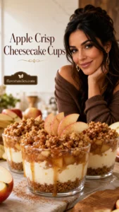 Apple Crisp Cheesecake Cups
