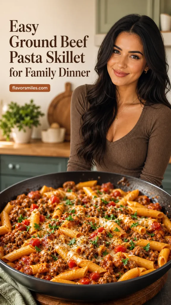 Easy Ground Beef Pasta Skillet for Family Dinner