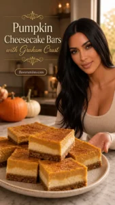 Pumpkin Cheesecake Bars with Graham Crust