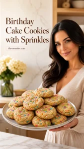 Birthday Cake Cookies with Sprinkles